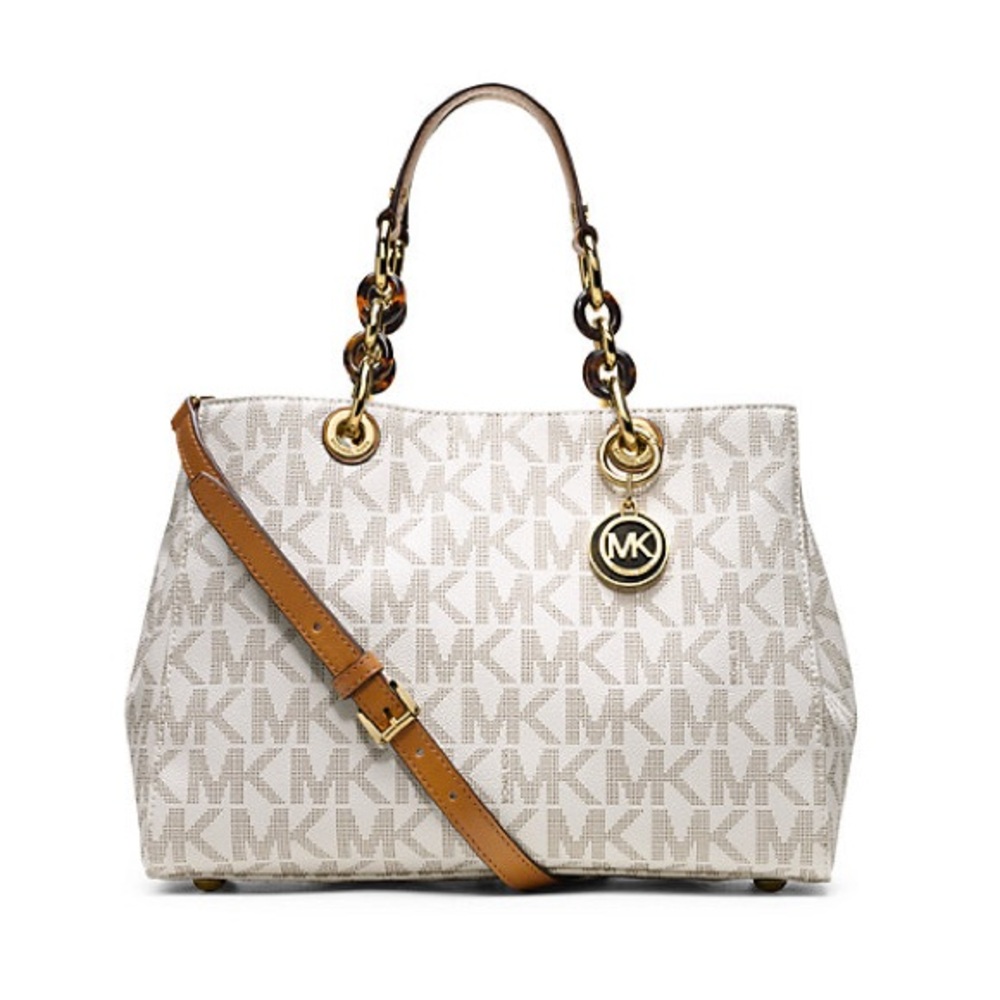 Michael Kors Cynthia Logo Medium Satchel